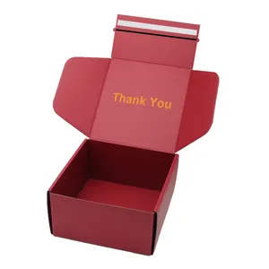 Benutzer definierte gedruckte Farbe goldenen Lieferanten Kleidung Postversand Mailer Box Wellpappe Kartons für Kleidungs stück