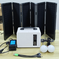 Station d'alimentation solaire portable 1000W 1792Wh pour la maison, le camping, l'extérieur, batterie LiFePO4, panneau solaire MPPT, kits d'éclairage LED, charge rapide pour voiture