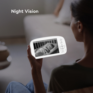 Nhà Máy Giá Video Bé <span class=keywords><strong>Monitor</strong></span> 5 Inch Với Tầm Nhìn Ban Đêm Two-Way Talk <span class=keywords><strong>Lcd</strong></span> Hiển Thị Theo Dõi Nhiệt Độ Cho Bé Ngủ - Product Image 4