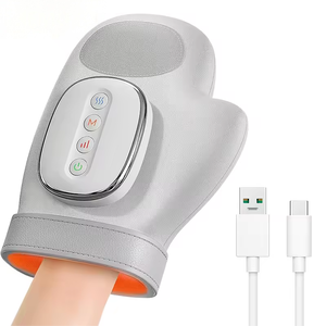 Massaggiatore Elettrico per Mani con Compressione ad Aria, Riscaldamento, Guanto Massaggiante Senza Fili per Rilassamento Muscolare di Palmo e Dita - Product Image 1