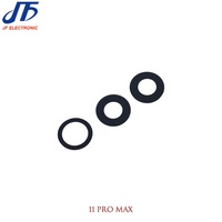 Oem lensa kaca kamera belakang dengan stiker, lensa kamera belakang Iphone 11 Pro Max