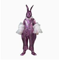 Costume élégant et coloré en coton effet miroir pour homme, ensemble complet pour soirée, carnaval, défilé, spectacle