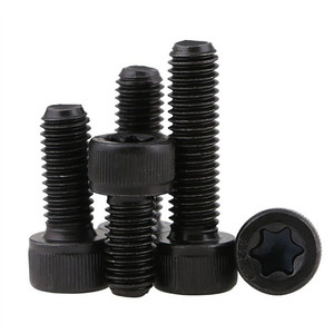 M3 M4 M5 M6 M8 M10 M12 12,9 Grado DIN912 Máquina <span class=keywords><strong>de</strong></span> óxido negro Torx Socket Head Cap Star Drive <span class=keywords><strong>Tornillos</strong></span> - Product Image 3