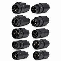 Adaptateur de décharge portable pour VE, station de charge V2L, 2,5 kW, 250 V, adaptateur d'alimentation universel pour véhicule, pour utilisation en cas d'urgence en extérieur