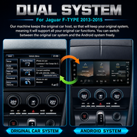 Pour Jaguar F-TYPE 2013-2015, autoradio multimédia Android 14 de 10,25 pouces, CarPlay AUTO, 4G WiFi, stéréo, navigation automobile