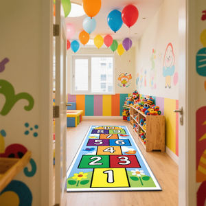 Alfombra de Juego Hopscotch para Niños, Alfombra de Juego para el Suelo, Alfombra de Juego para Gatear y Saltar, Alfombra de Aprendizaje de Números para Niños - Product Image 6