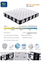 Matelas à ressorts personnalisé OEM avec mousse à mémoire de forme, Euro Top, tissu respirant, compressé et emballé sous vide