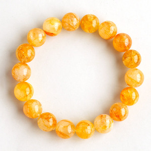 Wholesale Natural Full Golden <strong>Healer</strong> Quartz Beads Stone High Quality Full Yellow Crystal Bracelets for Gifts - Product Image 2