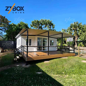 Casa Prefabricada para Todo Clima, Villa de Lujo Expandible de 20 pies/40 pies con Gran Toldo/Porche para el Mercado de EE. UU. y Australia - Product Image 2