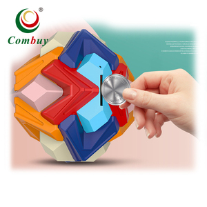 Bola <span class=keywords><strong>de</strong></span> bloques <span class=keywords><strong>de</strong></span> construcción, ahorro <span class=keywords><strong>de</strong></span> monedas, montaje educativo, hucha DIY - Product Image 1