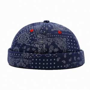 Gorra de béisbol retro artística con estampado de cachemira para mujer, gorros Docker personalizados sin visera con diseño de flor de cachemira para hombre, para exteriores y estilo urbano. - Product Image 5