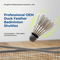 Volant de badminton professionnel DECOQ, niveau tournoi, plumes d'oie hybrides 3-en-1, léger, haute élasticité, durable, haute vitesse