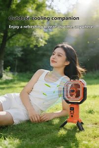 Ventilateur de camping LED alimenté par USB Panergy 20000mAh, portable, extérieur, électrique, avec lumière et télécommande, quatre vitesses de vent - Product Image 3