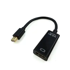 Adaptateur Mini DisplayPort vers HDMI, 4K vers HDMI, convertisseur pour MacBook Air Surface Pro moniteur et projecteur, plaqué or,