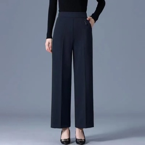 Nouvelles Pantalons Décontractés à Taille Haute et Jambes Larges pour Femmes, Respirants, Taille Élastique, Taille XL, Coupe Droite Ample - Product Image 1
