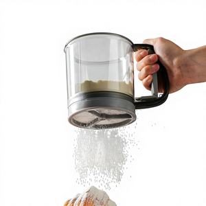 MIXWARES - Polvoreador de Harina Semiautomático de Acero Inoxidable, Práctico y Duradero, para Azúcar, Especias y Repostería - Product Image 1