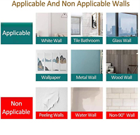 Protections d'angle autocollantes pour table de nuit, installation sans clous, n'endommagent pas les murs, adaptées aux tables murales, chaises et bords.