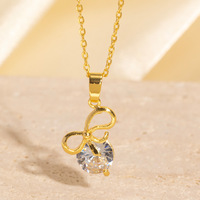 Collier pendentif en zircon brillant à motif animal pour femmes, laiton plaqué or de haute qualité, bijoux personnalisés tendance
