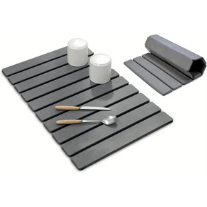 Eco-friendly Super Absorbent Non-slip Diatomaceous Earth Stone Dying Mat Carving Diatomite Bath Mat for Kitchen - Product Image 1