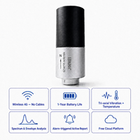 Sensor Inalámbrico de Vibración y Temperatura para Monitoreo de Condiciones de Equipos Rotatorios en Tiempo Real, Intrínsecamente Seguro Ex ia IIC T4 Ga