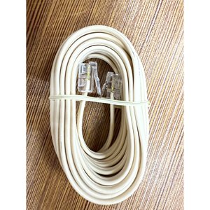 RJ11 Conector macho/macho Cable telefónico 3M con patrón plano Conductor de cobre CJ192 Producto - Product Image 1