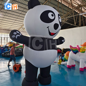 Pandas géants gonflables de modèle d'animaux de dessin animé de décoration extérieure - Product Image 3