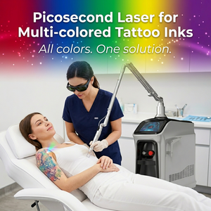Láser de Picosegundos Estético Multicolor de 300ps <span class=keywords><strong>para</strong></span> Eliminación de Tatuajes, Láser Pico de Doble Longitud de Onda (1064/532nm), Dispositivo de Rejuvenecimiento de la Piel - Product Image 1