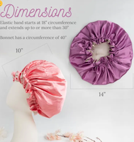 Bonnet pour cheveux bouclés, bonnet à double couche pour cheveux, bonnet en satin soyeux pour adultes, bonnet en satin réversible pour cheveux naturels