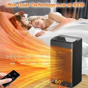 뜨거운 판매 1200W 1500W 휴대용 팬 히터 110V 220V PTC 세라믹 따뜻한 사무실 침실 신속하게 겨울 가정용 히터 - Product Image 6