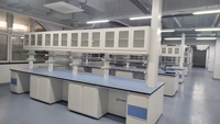 Banc de laboratoire et table de travail robustes en acier moderne avec plateau en résine époxy pour une utilisation dans les écoles, les hôpitaux et les ateliers