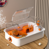 /Cage à cochon en acrylique pour lapin cochon d'inde Hamster cage à hamster à roue de course intérieure et extérieure