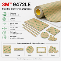 Feuille A4 210 mm x 297 mm, ruban de transfert 3M 9472LE 9495LE, film adhésif pour découpe à la presse, pour l'électronique et l'assemblage industriel