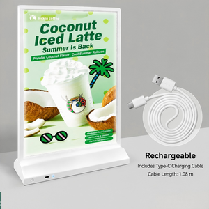Letrero Luminoso LED para Menú, Tamaños A3/A4/A5, Letrero de Exhibición para Tienda de Té con Leche, Barra de Pedidos, Caja de Luz LED para Menú - Product Image 2