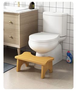 Bamboo Wooden Toilet <b>Stool</b> Non Slip Ergonomic Height Sturdy Eco Friendly for <b>Bathroom</b> Elderly Kids Squatting <b>Stool</b> - Product Image 2