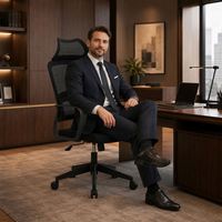 Chaise de bureau en maille pas chère, pivotante, ergonomique, réglable en hauteur, pour le gaming et le bureau