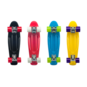Win.max Nuovo <span class=keywords><strong>Skateboard</strong></span> in Plastica da 22,5 Pollici <span class=keywords><strong>con</strong></span> Grip Antiscivolo, Tavola da <span class=keywords><strong>Skateboard</strong></span> Fish <span class=keywords><strong>con</strong></span> Ruote in PU - Product Image 1