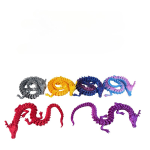 Modello di Drago Cinese Articolato Stampato in 3D, Espositore Creativo da Scrivania, Manuale per Età 14+ - Product Image 3