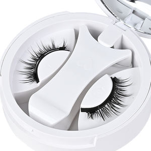 Cils magnétiques naturels réutilisables en gros, marque privée, extensions de cils magnétiques 3D avec applicateur - Product Image 1