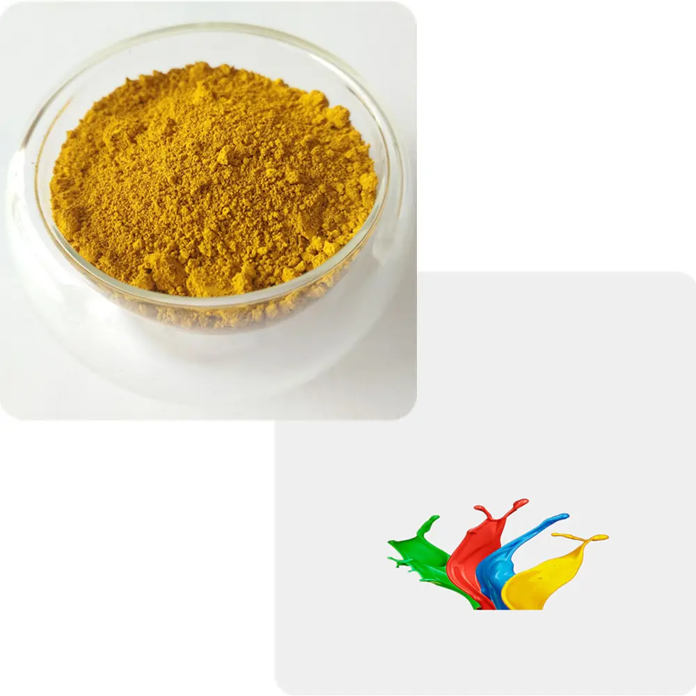 Prodotti chimici di ossido di ferro giallo vernici pigmenti di colore per calcestruzzo colorazione piastrelle