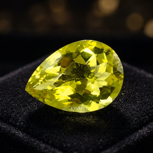 Haute Qualité 10X14mm Poire Coupe Naturel VERT OR CITRON QUARTZ Facettes Pierres Précieuses En Vrac Par Carat IGI Certifié Usine Directe - Product Image 4