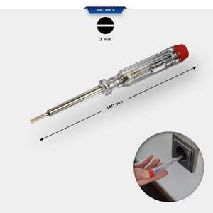 BRILLIANT TOOLS - BT068001 Probador de voltaje 150 - 250 V - EAN 4042146868966 MULTÍMETROS Y PROBADORES - Product Image 3