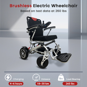 KSM-602Pro Premium Aluminum Alloy Motorized Carbon Fiber Electric Wheelchair with <b>Backrest</b> Recliner Function Motor for Export - Product Image 5