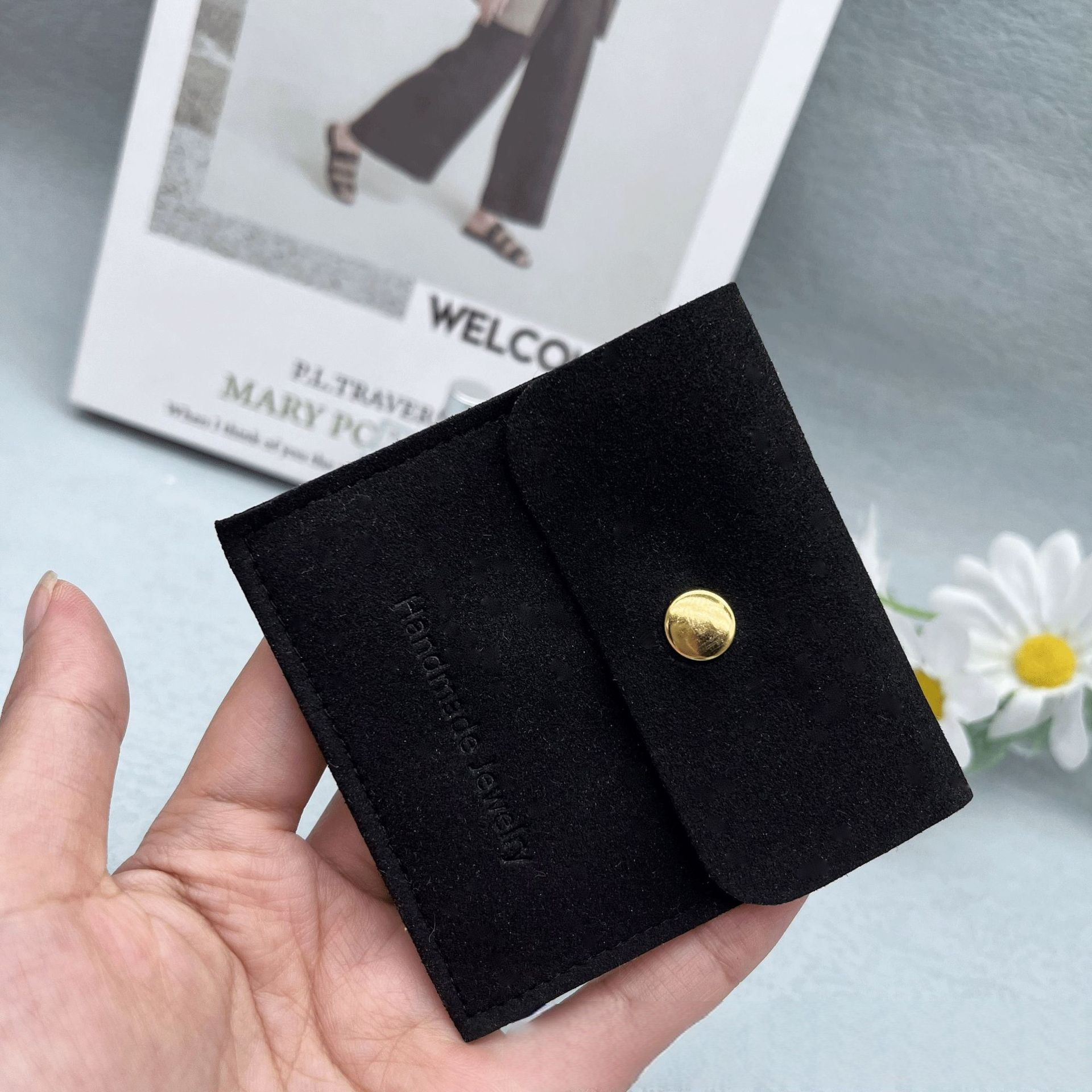 Noir 8*8cm sac + nternal carte