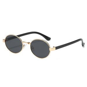 <strong>Korean</strong>-style Metal Oval Cat-Eye Retro Sunglasses High-End Women's Fashion Rectangle UV400 Lens UV-proof Sun <strong>Glasses</strong> - Product Image 1