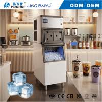 Máquina Comercial para Hacer Hielo en Cubos, 180 kg, Refrigerada por Aire, Acero Inoxidable, Fabricante de Bloques de Hielo Transparentes, Reclutando Agentes Globales