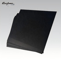 Panel de Fibra de Carbono 3K de Tejido Plano - Acabado Liso y Brillante, 400x500mm, Multigrosor 0.5-3.0mm, Panel Compuesto Industrial