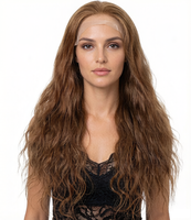 Perruque médicale en cheveux humains vierges européens, base en soie complète, transparente HD, sans colle, pour patients atteints d'alopécie ou de cancer, personnalisable en blond ou brun