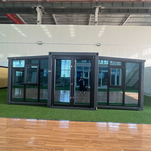 <span class=keywords><strong>Chalet</strong></span> de vacances en acier extensible <span class=keywords><strong>à</strong></span> ailes bilatérales coulissantes vers l'extérieur avec terrasse - Product Image 2