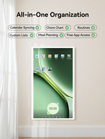 Calendario Digital de Pared de 21.5/32 Pulgadas, Reloj Electrónico Inteligente con Pantalla Táctil y Pantalla de Alta Definición para Uso en Ascensores