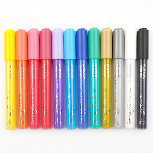 Écriture lisse à base d'eau walve <span class=keywords><strong>action</strong></span> marqueur acrylique stylos de couleur pour peinture rupestre bricolage artisanat bois <span class=keywords><strong>toile</strong></span> verre - Product Image 1